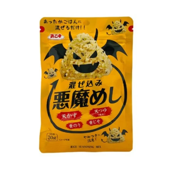 seasoning-0967 ฮามาโอะโทเมะ ผงโรยข้าวผสมสาหร่ายและใบชิโสะ 20 กรัม Hamaotome Mazekomi Akumameshi Norishiso 20 g.