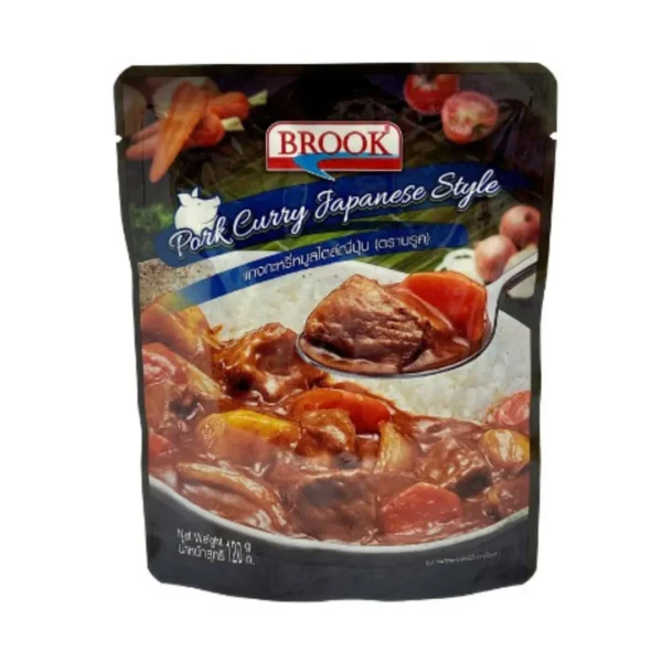 seasoning-0973 บรูค แกงกะหรี่หมูสไตล์ญี่ปุ่น 120 กรัม Brook Pork Curry Japanese Style 120 g.