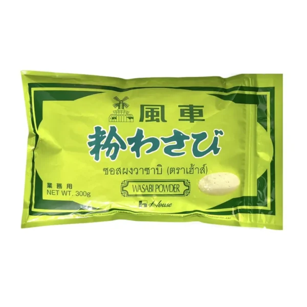 seasoning-0980 เฮ้าส์ ผงวาซาบิ 300 กรัม House Wasabi Powder 300 g.