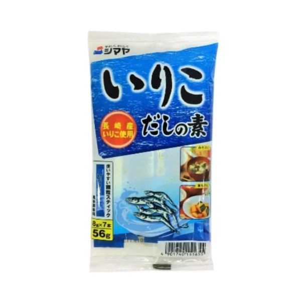 seasoning-0982 ชิมาย่า ผงปรุงรส ปลาอิริโกะ อิริโกะ ดาชิ โนะโมโตะ 56 กรัม Shimaya Iriko Dashi No Moto Karyu 56 g.
