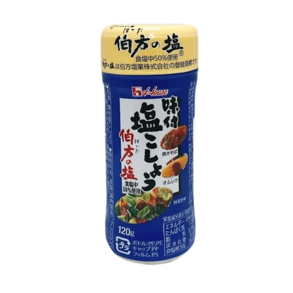 เฮ้าส์ ผงปรุงรสเกลือ,พริกไทย 120 กรัม House Ajisuke Shio Kosho Hakata No Shio 120 g.