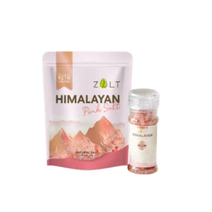 seasoning-1027 Zalt เกลือชมพู หิมาลายัน มีใบรับรอง/อย. นําเข้าจากปากีสถาน สําหรับปรุงอาหาร เกลือคีโต ชมพูเกล็ด 500g+110g