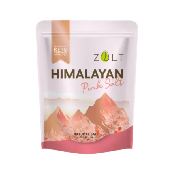 seasoning-1036 Zalt เกลือชมพู หิมาลายัน มีใบรับรอง/อย. นําเข้าจากปากีสถาน สําหรับปรุงอาหาร เกลือคีโต ชมพูเกล็ด500g ถุง