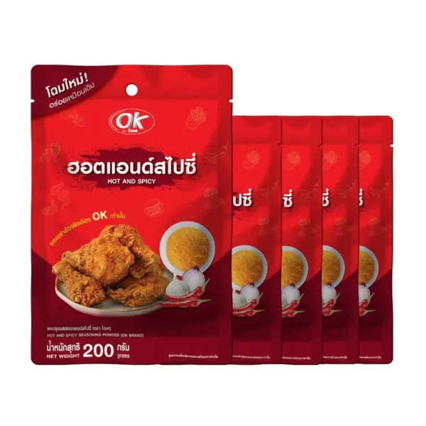 โอเค ผงเขย่า รสฮอตแอนด์สไปซี่ 200 ก. X5