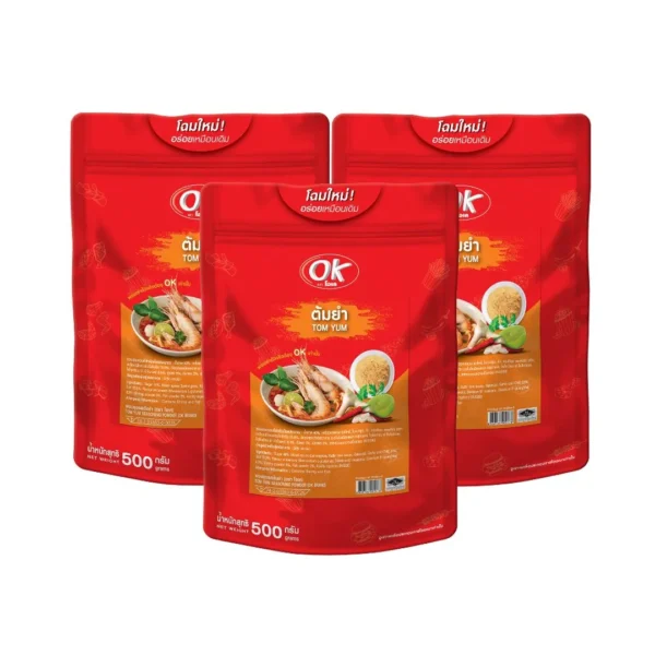 seasoning-1128 โอเค ผงเขย่า รสต้มยํา 500 ก. X3