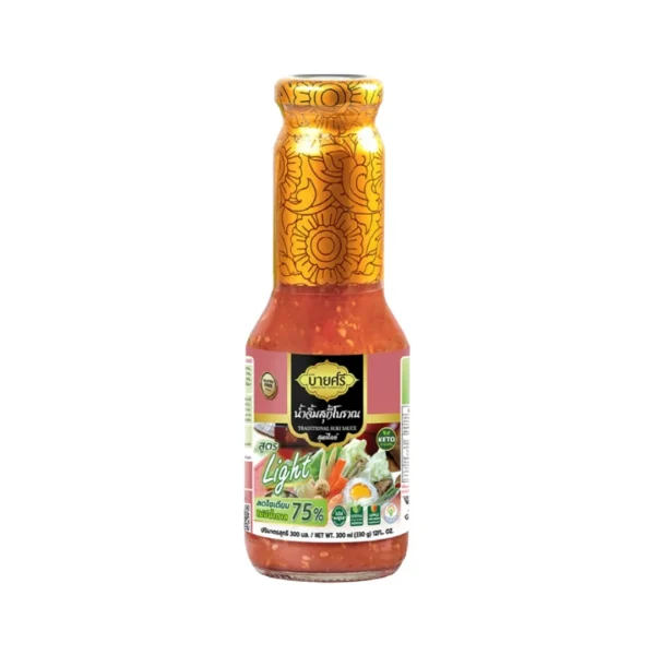 seasoning-1236 บายศรี น้ําจิ้มสุกี้โบราณ สูตรไลท์ 300 มล. / BYSRI Suki Sauce Traditional Formula Light 300 ml.
