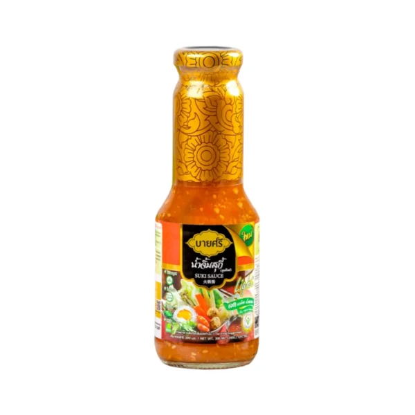 seasoning-1262 บายศรี น้ําจิ้มสุกี้ สูตรไลท์ 300 มล. / BYSRI Suki Sauce Formula Light 300 ml.