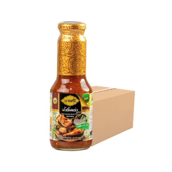 (ยกลัง) บายศรี น้ําจิ้มแจ่ว สูตรไลท์ 300 มล. x 24 ขวด / BYSRI Chili Sauce Esan Style Formula Light 300 ml. x 24 bottle