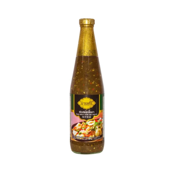 seasoning-1268 บายศรี ซอสผัดขี้เมา 700 มล. / BYSRI Thai Spicy Stir Fry Sauce 700 ml.