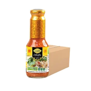 (ยกลัง) บายศรี น้ําจิ้มสุกี้เจ สูตรไลท์ 300 มล. x 24 ขวด / BYSRI Suki Sauce Vegetarian Formula Light 300 ml. x 24 bottle