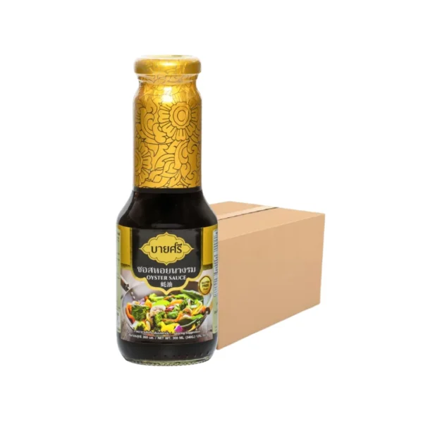 seasoning-1289 (ยกลัง) บายศรี ซอสหอยนางรม 300 มล. x 24 ขวด / BYSRI Oyster Sauce 300ml. x 24 bottle