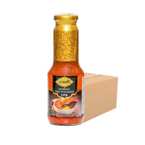 (ยกลัง) บายศรี ซอสต้มยํา 300 มล. x 24 ขวด / BYSRI Tom Yum Sauce 300 ml. x 24 bottle