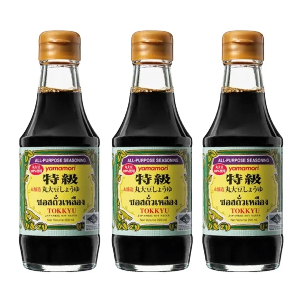 seasoning-1308 ยามาโมริ ซอสถั่วเหลืองญี่ปุ่น 200 มล. x 3
