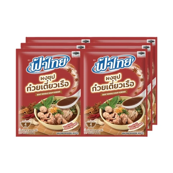 seasoning-1343 ฟ้าไทย ผงซุปก๋วยเตี๋ยวเรือ 100 ก. x 6