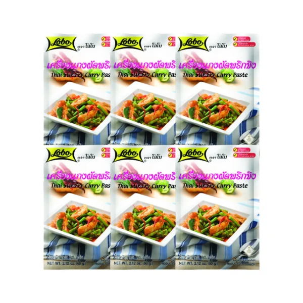 seasoning-1361 โลโบ เครื่องแกงผัดพริกขิง (แพ็ค 6 ซอง)
