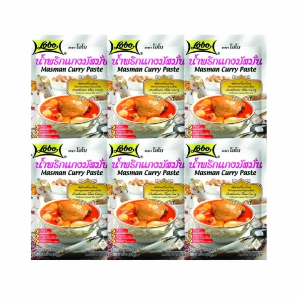 seasoning-1367 โลโบ น้ําพริกแกงมัสมั่น (แพ็ค 6 ซอง)