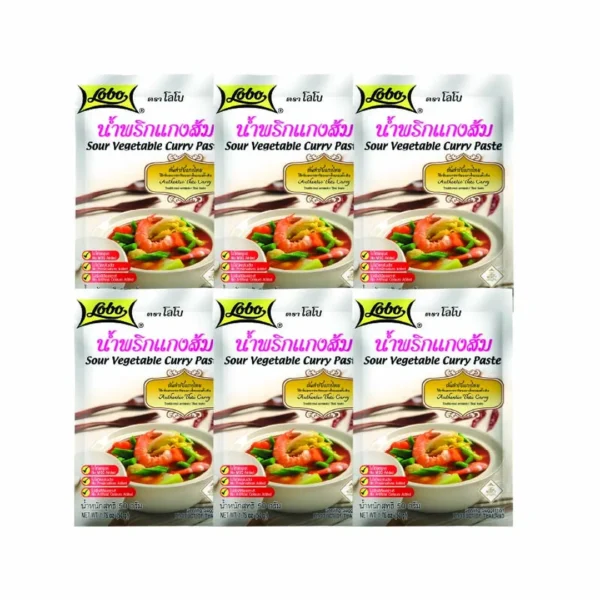 seasoning-1370 โลโบ น้ําพริกแกงส้ม (แพ็ค 6 ซอง)