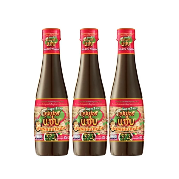 seasoning-1388 ซุปเปอร์แซ่บ น้ําปลาร้าปรุงรส สูตรแซ่บโหน่ง ฝาแดง x 3
