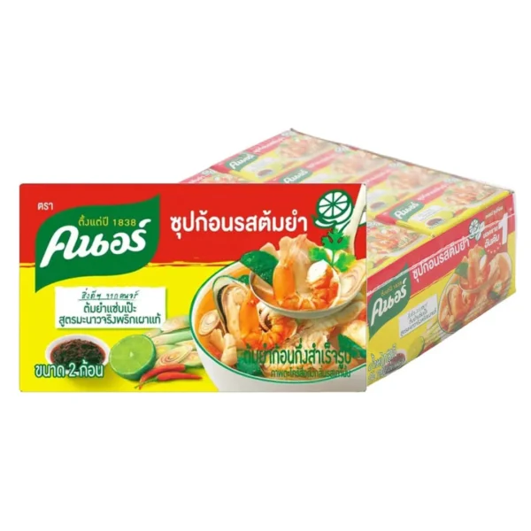 seasoning-1411 คนอร์ ซุปก้อน รสต้มยํา 24 ก. 24 ก้อน