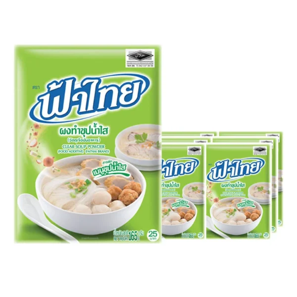 seasoning-1424 ฟ้าไทย ผงทําซุปน้ําใส 165 ก. X 6