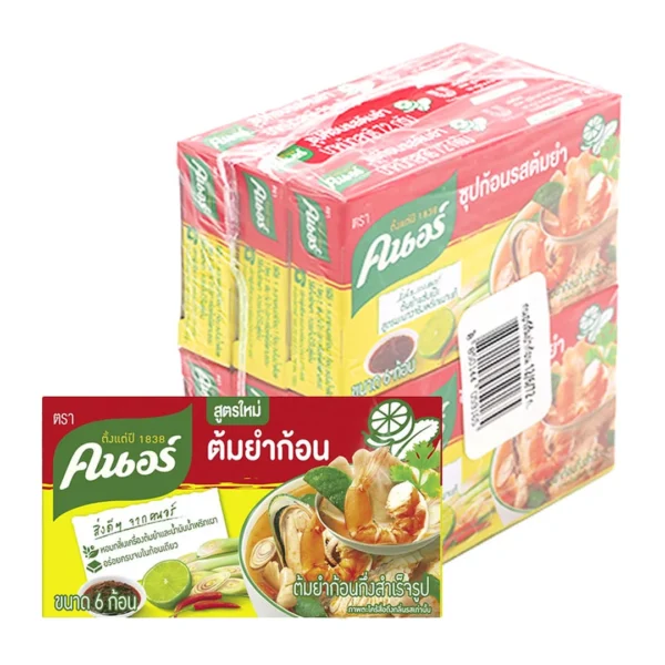 seasoning-1432 คนอร์ ต้มยําก้อนกึ่งสําเร็จรูป 72 ก. X 6