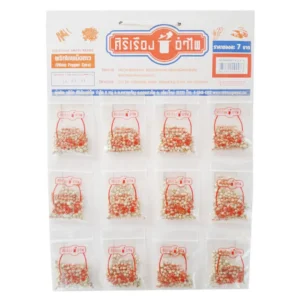 seasoning-1462 ศิริเรืองอําไพ พริกไทยเม็ดขาว ชนิดซอง 5 ก. x 12