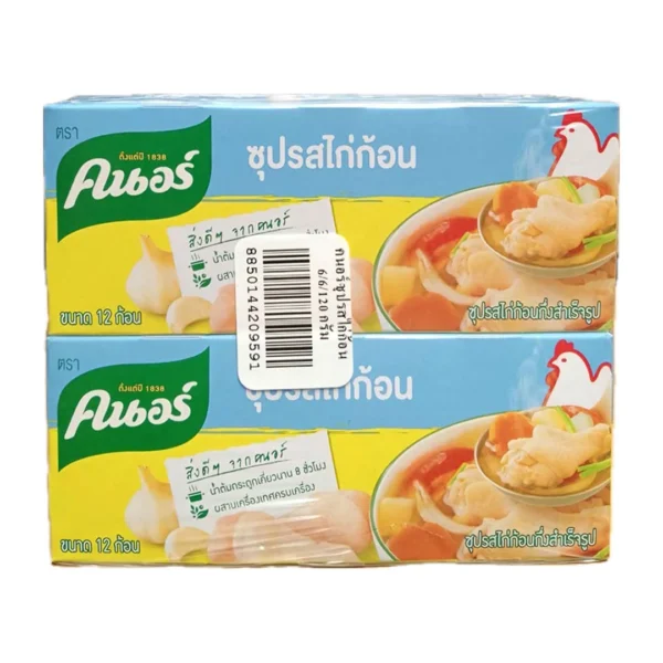 seasoning-1595 คนอร์ ซุปก้อน รสไก่ 120 ก. x 6