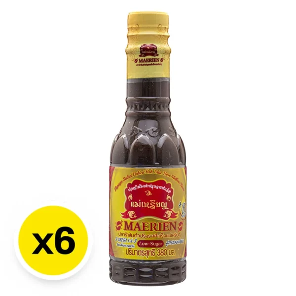 seasoning-1614 แม่เหรียญ น้ําปลาร้า PM 380 มล. X 6