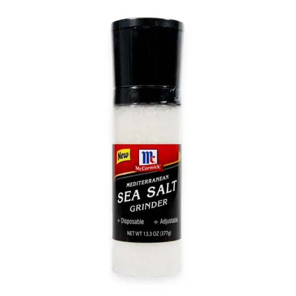 seasoning-1643 แม็คคอร์มิค เกลือทะเล พร้อมฝาบด 377 ก.