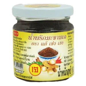 seasoning-1696 แต้เซ่งเฮง น้ําพริกมะขาม เจ 180 ก.