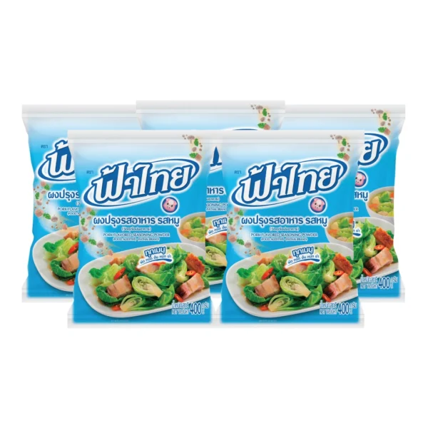 seasoning-1746 ฟ้าไทย ผงปรุงรส รสหมู 400 ก. x 5