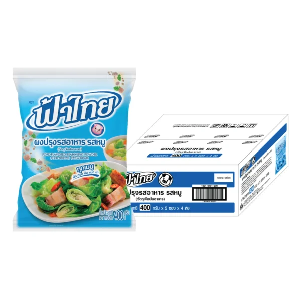 ฟ้าไทย ผงปรุงรส รสหมู 400 ก. x 20