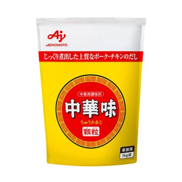 seasoning-1765 อายิโนะโมะโต๊ะ ผงซุปสําหรับอาหารจีน ชูกะ อาจิ เกียวมูโย สูตรสารสกัดจากไก่ หมู เนื้อวัว และผัก (ผลิตในประเทศญี่ปุ่น) ขนาด 1 กิโลกรัม