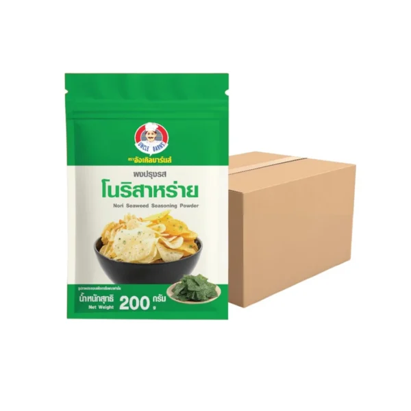 seasoning-1779 ยกลัง ผงปรุงรส ขนาด 200 กรัม 1 ลัง บรรจุ 12ถุง มีรส โนริ ผงเขย่า ผงโรย