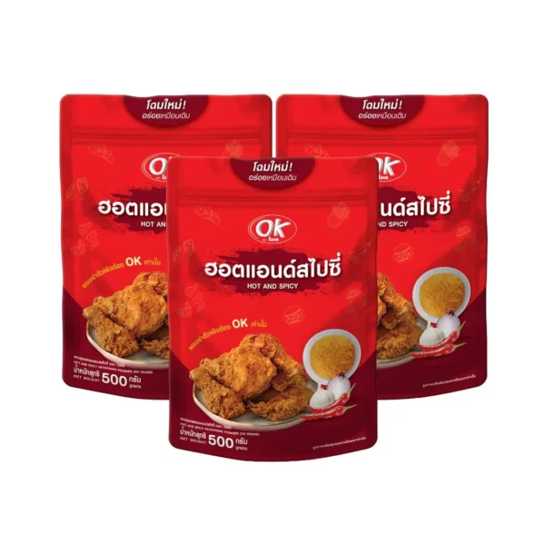 โอเค ผงเขย่า รสฮอตแอนด์สไปซี่ 500 ก. X3
