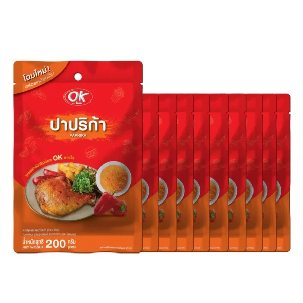 seasoning-1822 โอเค ผงเขย่า รสปาปริก้า 200 ก. X10