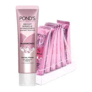skin-care-makeup-0020 พอนด์ส ไบรท์ โฟม สีชมพู 15 ก. x 6
