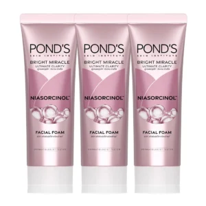 skin-care-makeup-0063 พอนด์ส ไบรท์ โฟม สีชมพู 50 ก. x 3