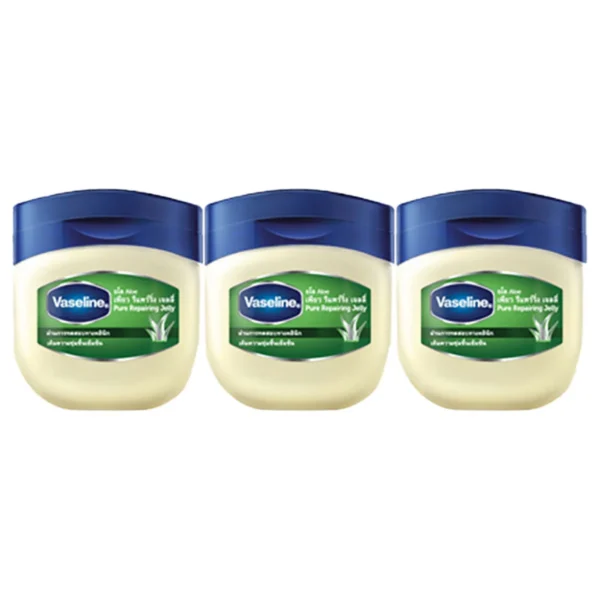 skin-care-makeup-0081 วาสลีน เพียว รีแพริ่ง เจลลี่ อโล 50 มล. x 3