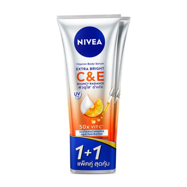 skin-care-makeup-0149 นีเวีย เอ็กซ์ตร้า ไบรท์ วิตามินซี & อี โลชั่น 300 มล. x 2