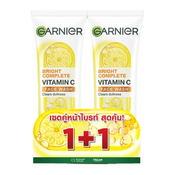 skin-care-makeup-0166 การ์นิเย่ โฟมไบรท์คอมพลีท 100 มล. x 2