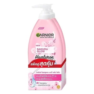 skin-care-makeup-0173 การ์นิเย่ ซากุระ ไวท์ บอดี้ โลชั่น ขนาด 400 มล. แพ็คคู่