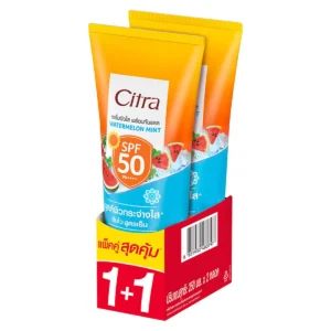 skin-care-makeup-0198 ซิตร้า โลชั่น วอเตอร์เมลอน มิ้นท์ เอสพีเอฟ50 250 มล. x 1+1