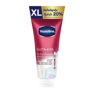 skin-care-makeup-0209 วาสลีน กลูต้า-ไฮยา เซรั่ม เบิสท์ โลชั่น โปรเอจ รีสโตร์ 370 มล.