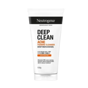 skin-care-makeup-0225 นูโทรจีนา ดีพ คลีน 150 กรัม แอคเน่ โฟมมิ่ง คลีนเซอร์