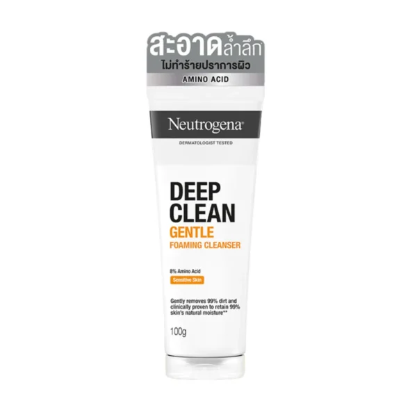 skin-care-makeup-0282 นูโทรจีนา ดีพ คลีน เจนเทิล โฟมมิ่ง คลีนเซอร์ 100 ก.
