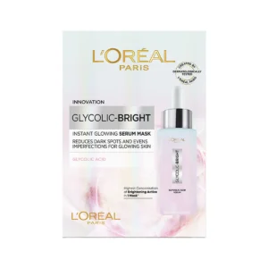 skin-care-makeup-0302 ลอรีอัล ปารีส ไกลโคลิค ไบรท์ อินสแตนท์ โกลว์อิ้ง เซรั่มมาส์ก 22 ก. x 5