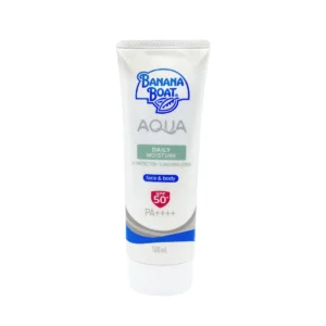 skin-care-makeup-0332 บานาน่าโบ๊ท อควา เดลี่ มอยซ์เจอร์ เฟสแอนด์บอดี้ ซันสกรีนโลชั่น เอสพี่เอฟ 50+ พีเอ ++++ 100 มล.