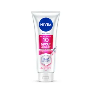 skin-care-makeup-0335 นีเวีย บอดี้ เซรั่ม เอ็กซ์ตร้า ไบรท์ 10 ซูเปอร์ วิตามิน แอนด์ สกิน ฟู้ด โกลว์ เพอร์เฟคชั่น 300 มล.