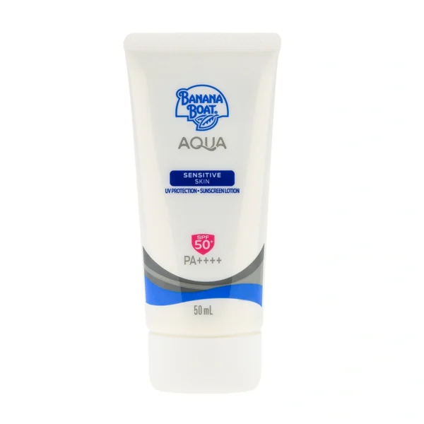 skin-care-makeup-0339 บานาน่าโบ๊ท อควา เซนสิทีฟ สกิน ยูวี โพรเทคชั่น ซันสกรีน โลชั่น เอสพีเอฟ 50+ พีเอ++++ 50 มล.